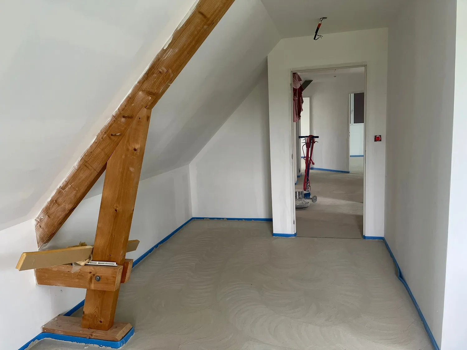 chape fluide ciment la bazoge